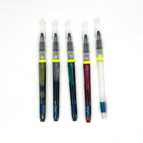 Christmas Glitter Shimmer Brush Pens 5 Pack John Nexr Door By Craft Artist CAT226