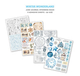 Winter Wonderland Junk Journal & Ephemera Paper Book A4 32 Pages By Ciao Bella CBB001