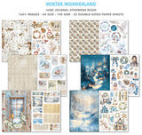 Winter Wonderland Junk Journal & Ephemera Paper Book A4 32 Pages By Ciao Bella CBB001