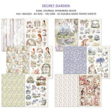 Secret Garden Summer Days Junk Journal & Ephemera Paper Book A4 32 Pages By Ciao Bella CBB007