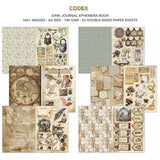 Codex Junk Journal & Ephemera Paper Book A4 32 Pages By Ciao Bella CBB008