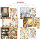 Cookbook Days Junk Journal & Ephemera Paper Book A4 32 Pages By Ciao Bella CBB009