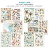Summer Days Junk Journal & Ephemera Paper Book A4 32 Pages By Ciao Bella CBB010