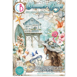 Summer Days Junk Journal & Ephemera Paper Book A4 32 Pages By Ciao Bella CBB010