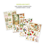 Woodland Party Junk Journal & Ephemera Paper Book A4 32 Pages By Ciao Bella CBB011