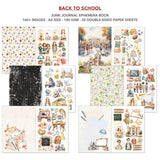 Back To School Summer Days Junk Journal & Ephemera Paper Book A4 32 Pages By Ciao Bella CBB012