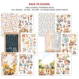 Back To School Summer Days Junk Journal & Ephemera Paper Book A4 32 Pages By Ciao Bella CBB012