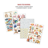 Back To School Summer Days Junk Journal & Ephemera Paper Book A4 32 Pages By Ciao Bella CBB012