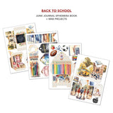 Back To School Summer Days Junk Journal & Ephemera Paper Book A4 32 Pages By Ciao Bella CBB012