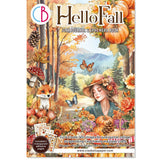 Hello Fall Junk Journal & Ephemera Paper Book A4 32 Pages By Ciao Bella CBB013