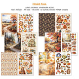 Hello Fall Junk Journal & Ephemera Paper Book A4 32 Pages By Ciao Bella CBB013