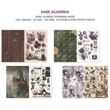 Dark Academia Junk Journal & Ephemera Paper Book A4 32 Pages By Ciao Bella CBB014