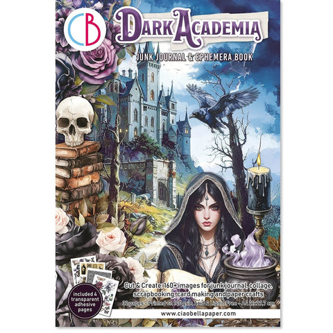 Dark Academia Junk Journal & Ephemera Paper Book A4 32 Pages By Ciao Bella CBB014