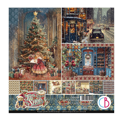 Toy Shop Christmas Patterns Pad 8x8 Paper Pad BY Ciao Bella CBH089