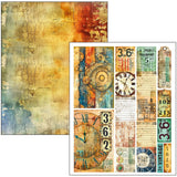 Past Time Mixed Media Book Papers Junk Journal / Scrapbooking By Lu Mania For Ciao Bella MA004