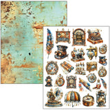 Past Time Mixed Media Book Papers Junk Journal / Scrapbooking By Lu Mania For Ciao Bella MA004
