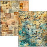 Journet Ahead Mixed Media Book Papers Junk Journal / Scrapbooking By Lu Mania For Ciao Bella MA006