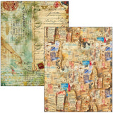 Journet Ahead Mixed Media Book Papers Junk Journal / Scrapbooking By Lu Mania For Ciao Bella MA006