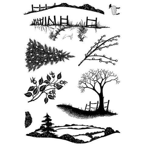 Peaceful Panorama Combinations Clear Stamp Set By Card-io CCSTPEA-01