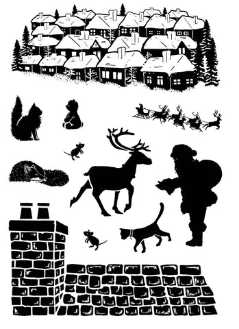 Up on The Roof Combinations Clear Stamp Set By Card-io CCSTUPO-01