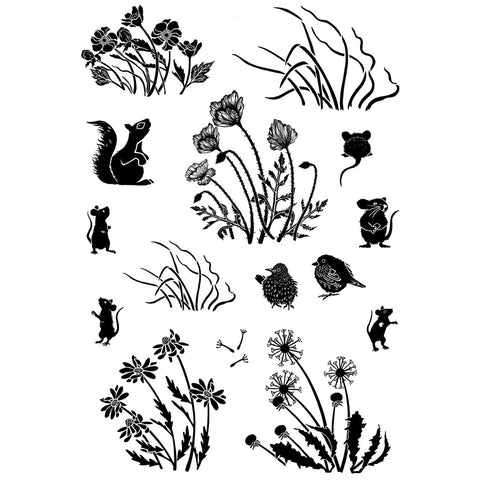Waving Wildflowers Combinations Clear Stamp Set By Card-io CCSTWAV-01
