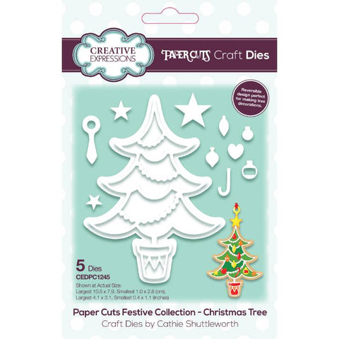 Christmas Tree Paper Cuts Collection Craft Die By Cathie Shuttleworth Creative Expressions CEDPC1245