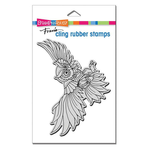 Owl Swoop By Franis Cling Rubber Stamp By Stampendous CRR315