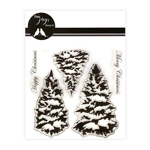 Fir Trees Christmas Collection Stamp By Two Jays Stamps CTJJ228