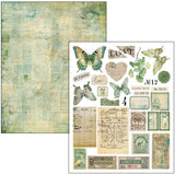 Time Capsule Mixed Media Book Papers Junk Journal / Scrapbooking By Lu Mania For Ciao Bella MA001