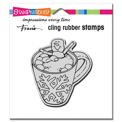 Cocoa Hot Tub By Franis Cling Rubber Stamp By Stampendous CRQ248