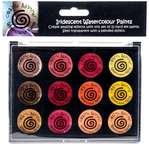 Autumn Sunrise 3 Watercolour Paints Cosmic Shimmer Pan Set of 12 Creative Expressions
