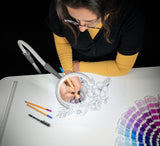Magnificient Pro 3 in 1 Magnifying Lamp Floor or Table Standing By The Daylight Company D25090