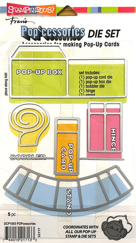 Popcessories Die Set Accessories for making pop-up cards By Stampendous DUP1003