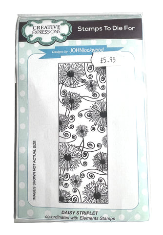 Daffodil Burst Striplet Stamp UMS618 By John Lockwood for Creative Expressions