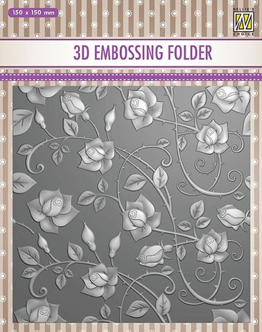 Roses Nellie Snellen Embossing Folder EF3D011