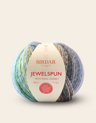 Shimmering Sea Glass Jewelspun With Wool Chunky Yarn - 200g Ball By Sirdar F258 0200