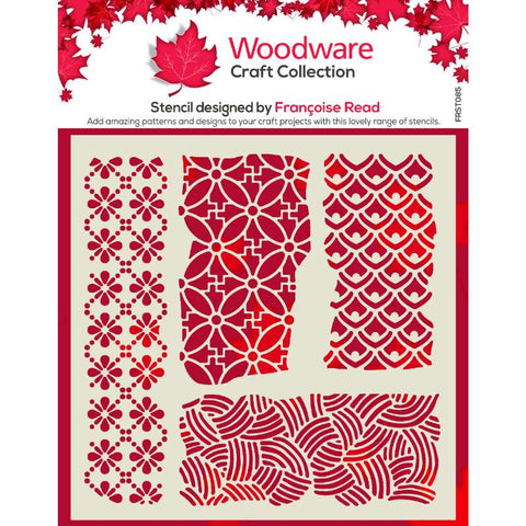 Organic Stencil By Francoise Read For Woodware 6" Creative Expressions FRST085