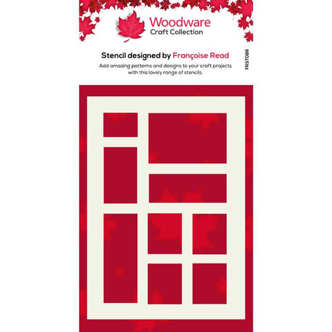 Postage Frame Stencil By Francoise Read For Woodware 6" Creative Expressions FRST086