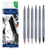 Goldfaber Aqua Grey Shade 6 Pack Set By Faber Castell 164522