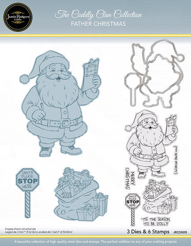 Father Chrisrtmas The Cuddly Clan Collection Dies Jamie Rodgers JRCD0005