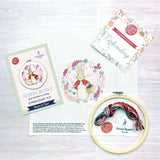 Flopsy Goes Blackberry Picking Beatrix Potter Embroidery Kit The Crafty Kit Company CKC-BEATRIX-005