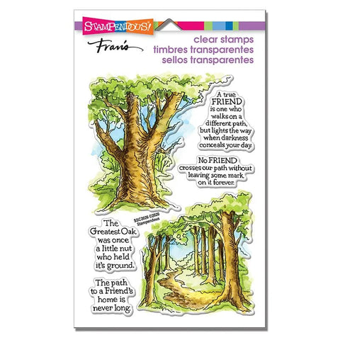 Forest Path Photopolymer Stamps Franis By Stampendous SSC2026