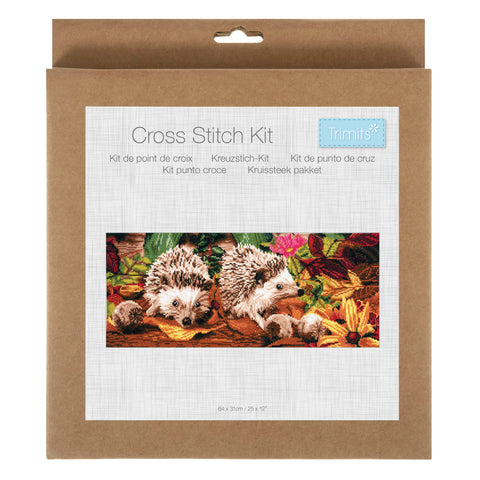 Hedgehogs Counted Cross Stitch Kit By Trimits GCS217