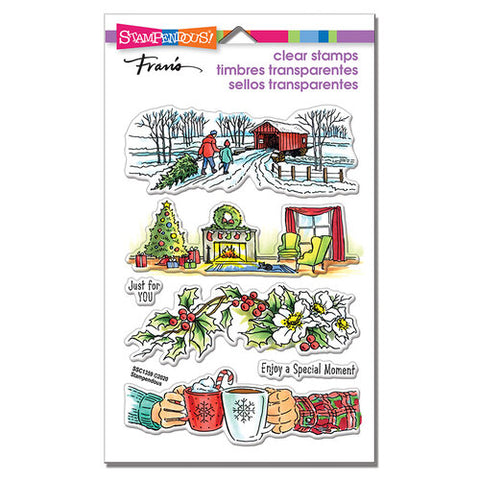 Holiday Gift Clear Transparentes Stamps Franis By Stampendous SSC1359