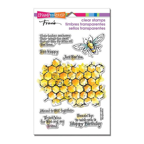 Honeycomb Wishes Photopolymer Stamps Franis By Stampendous SSC1257