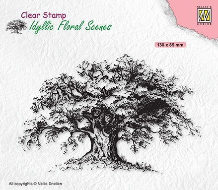 Old Tree Nellie Snellen Flower Clear Stamps Nellies Choice SIL036