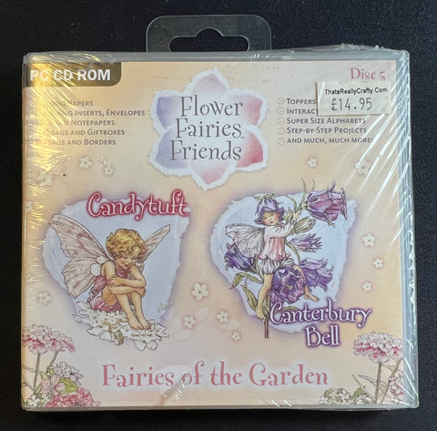 Flower Fairies Friends Candytuft, Canterbury Bell PC CD ROM Digi Crafts By Crafters Companion MJA1430-1