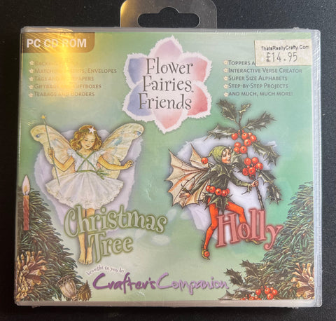 Flower Fairies Friends Christmas Tree, Holly PC CD ROM Digi Crafts By Crafters Companion MJA1291