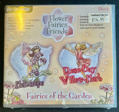 Flower Fairies Friends Heliotrope, Rose-Bay Willow-Herb PC CD ROM Digi Crafts By Crafters Companion MJA1430-2
