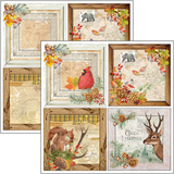 Into The Wild Autumn Patterns Pad 12x12 Paper Pad BY Ciao Bella CBT067